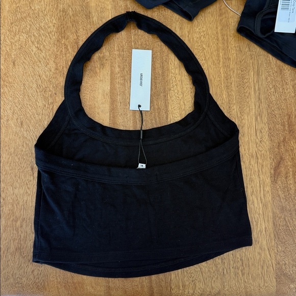 Joah Brown halter crop tank M/L - Picture 2 of 2